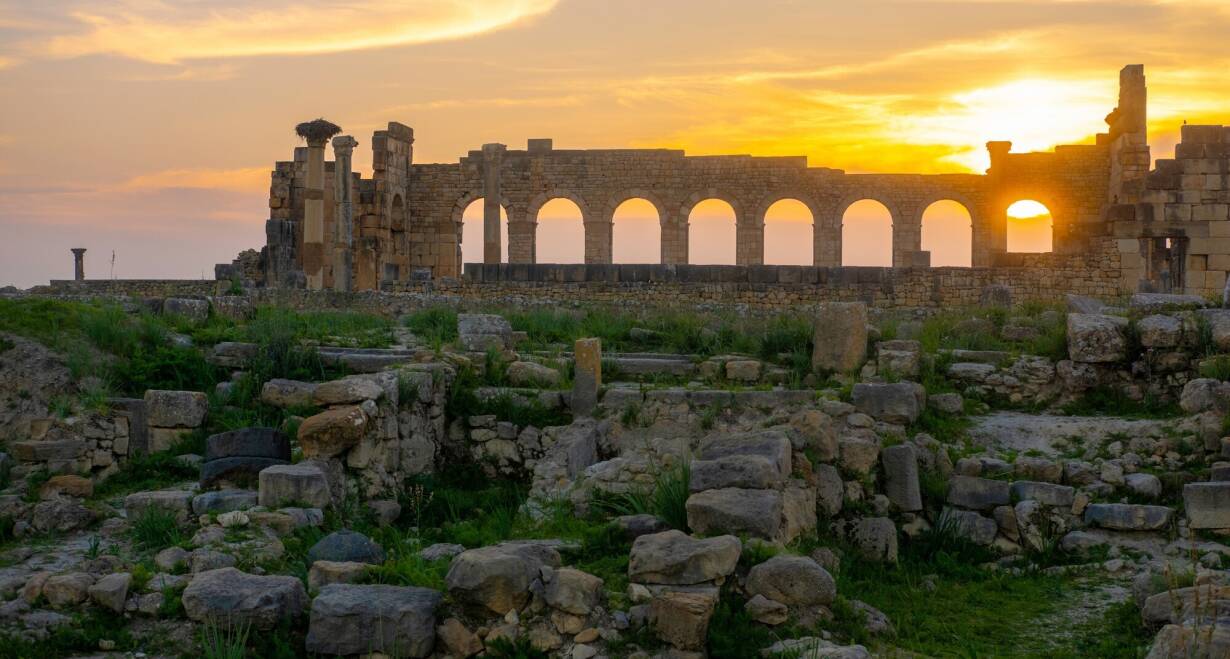 Fly & Drive Marokko: Koningssteden, kasbah's en Atlasgebergte - MarokkoMeknes - bezoek aan Volubilis en Fès (ca. 104 km)